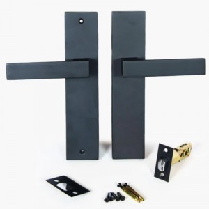 6203モダン亜鉛合金フロントドアハンドルロックエントリハンドルセットフロントドアロックセット