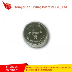 メーカーカスタマイズBluetooth LIR1254ボタン電池高容量ポリマーリチウム電池充電式バッテリー