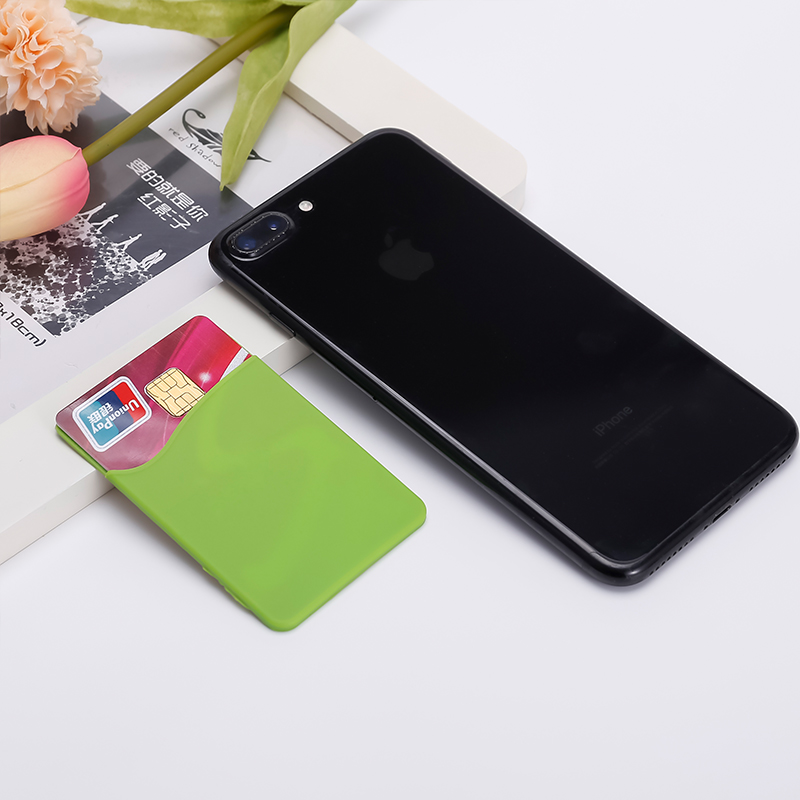 カード財布のスリーブに粘着性のある電話ポケットの携帯電話の棒