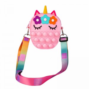 クロスボディハンドバッグシリコンショルダーバブルバッグ