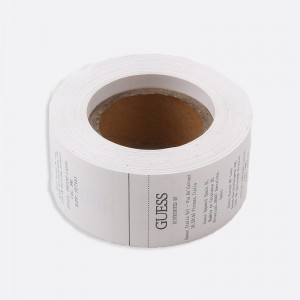 熱い販売の新製品カスタマイズされた衣服アクセサリースクリーン服サテン編まれたラベル服の帽子の靴