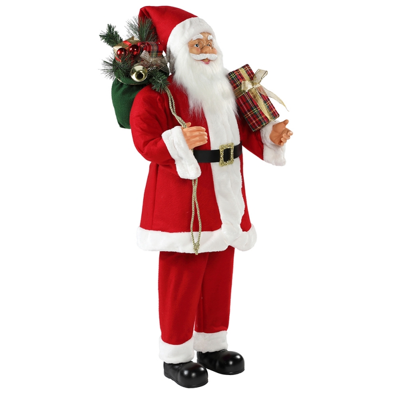 30~110 cmクリスマスの立っているサンタクロースギフトバッグ飾り装飾の伝統的な置物コレクションクリスマスシリーズ