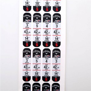 ゴルフクラブカスタムラベル