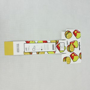 食品ラベルの紙カード