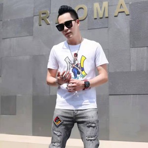 クルーネックニットTシャツ