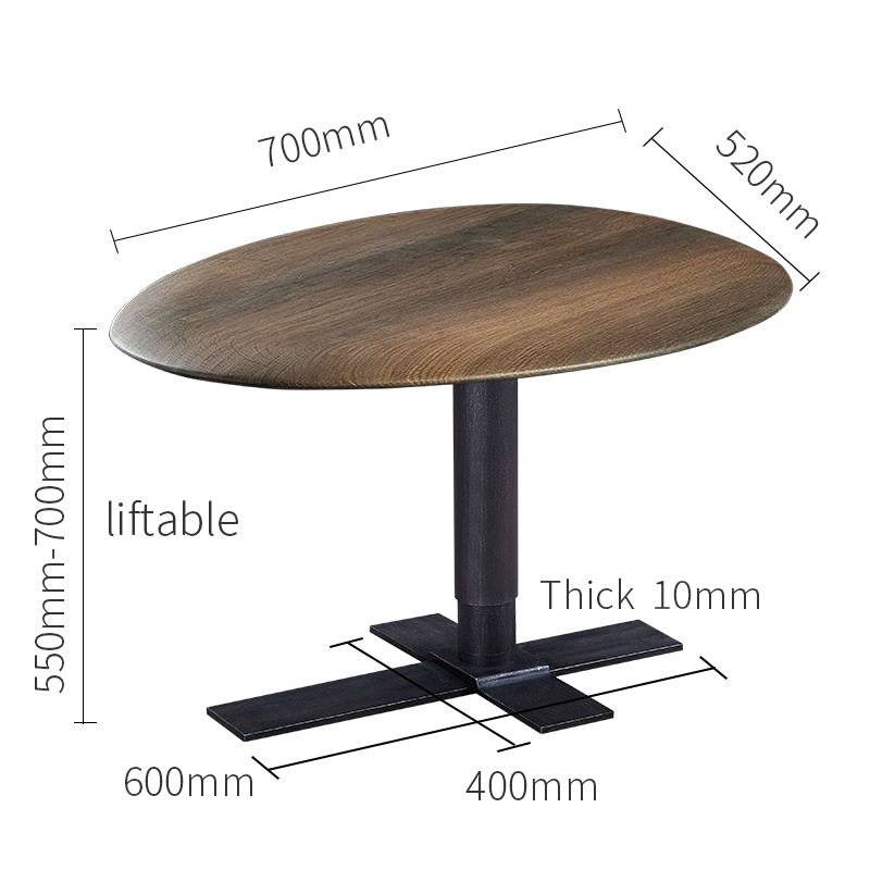 モダンなクルミソリッドウッドコーヒーテーブルのリフト多機能の高さ調節可能なソファーテーブル