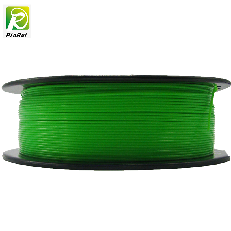 Pinrui高品質1kg 3D Plaプリンタフィラメント透明な緑色