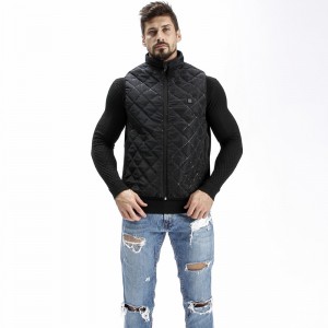 5V電池式充電式加熱ウエストコート、男性用電気ベスト