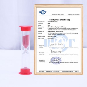 6 PCSプラスチック製サンドタイマーサンドグラス砂時計サンドクロックタイマー30秒/1 min/2分/3分/5分/10分