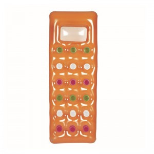 エアソファポリ塩化ビニールのラウンジチェアの水泳用具フローティング18ホール屋外マットレス