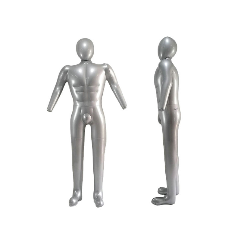膨脹可能なポリ塩化ビニールの男性マネキンモデル、頭と腕、プラスチックの全身マネキンとフルサイズ