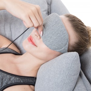 カスタムロゴトラベルアイマスク、睡眠用のパーソナライズされた加熱パッド