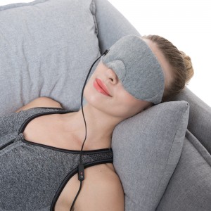 カスタムロゴトラベルアイマスク、睡眠用のパーソナライズされた加熱パッド