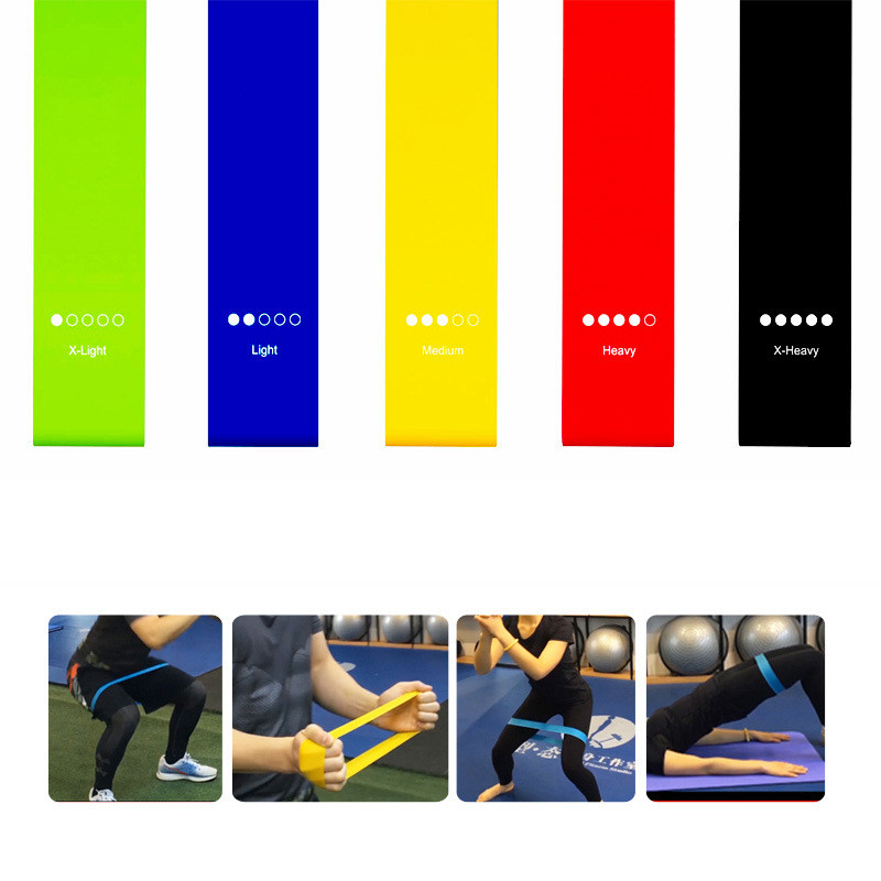 Superhomuse Yogaストレッチバンドリング形状弾性抵抗ループ脚筋力トレーニングアクセサリー