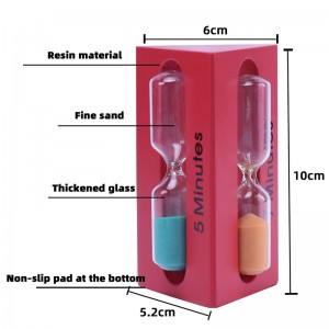 3-in-1 3/5/7分三角形の木製砂砂時計の子供たちを見る時計タイマーサンドグラスホームデコレーションアンプヘタシークレットギフト