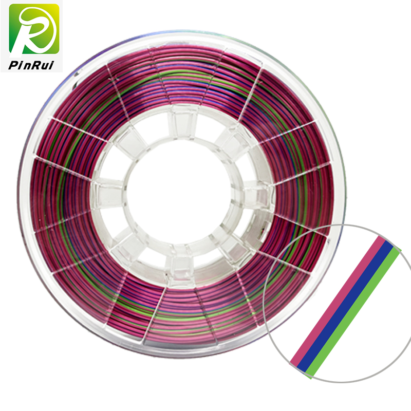 フィラメントのピンルイシルクトリプルカラー3Dプリンター用デュアルカラーシルクフィラメント