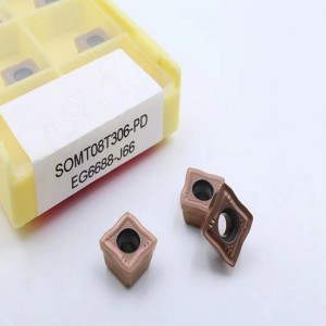 SOMTインサート機械加工鋼、ステンレス鋼、鋳鉄、アルミニウム合金、真鍮