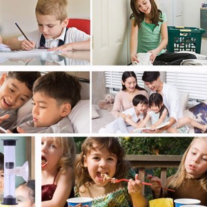 工場ホットセールカラフルなミニ135minプラスチックサンドタイマー吸引カップ砂時計