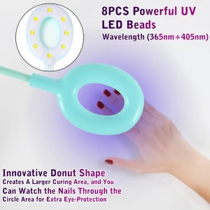 M&r 102コードレスLEDネイルランプ&16W蛍光ランプ