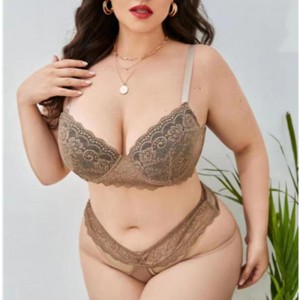 セクシーなランジェリーセットレースウエストベルトスカラップブラジャーブラジャーと特別なセクシーなヒップスクエアデザイン