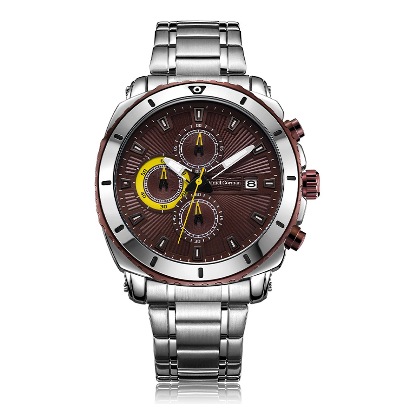 Dniel Gorman Stainless Steel Luxury Waterfof Quartz OEM Brand Handsリストウォッチカスタムロゴリストウォッチメン