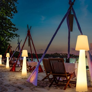 フェスティバルの装飾ポリエチレンアウトドアLEDガーデンローンパーティーと屋外イベント装飾照明LEDフロアランプのための床ランプ