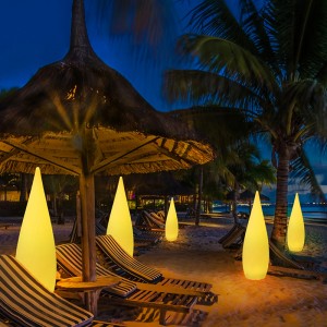 ガーデンパティオデッキスイミングプールの装飾モダンなLEDスタンディングフロア照明リモートRGB色の変化LEDライトフロアランプ屋外ライトバッテリー駆動型防水充電式