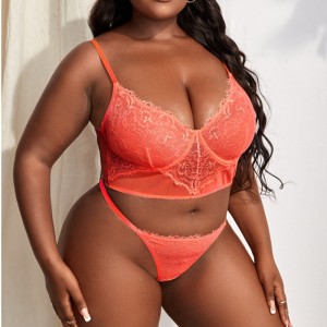 セクシーな花のレース2PCSランジェリーセットセクシーなナイトウェア