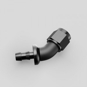 ワンピースフルフロー途切れないバーブプッシュロックホースはフィッティングを終了します