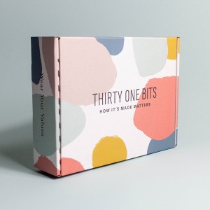 両面ピンク飛行機ボックススクエアエクスプレス衣料品Tシャツパッケージボックスマルチサイズカラーボックス波形ボックス