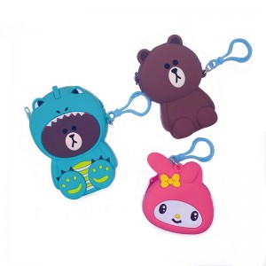 キュートで小さなカートンのキャラクター子供のためのシリコンエナメルバッグ