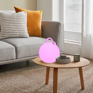 ハンドルタッチコントロール付きカラフルな雰囲気のベッドサイドテーブルランプを導くワイヤレス充電ラウンドラウンドモダンテーブルランプスピーカー付き