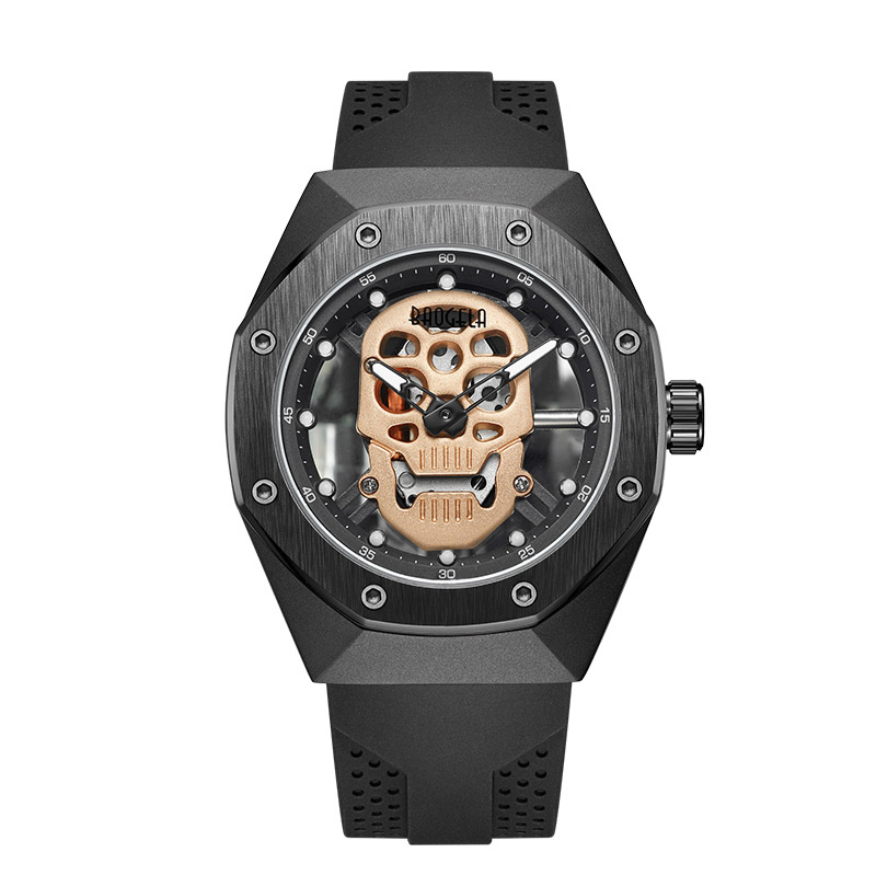 Baogela Skeleton Watches Men Outh Out Out Out Out Out Out Out Out waterwatch Skull Dial Dial Military Sports Watch Man Relogios Masculino 1902