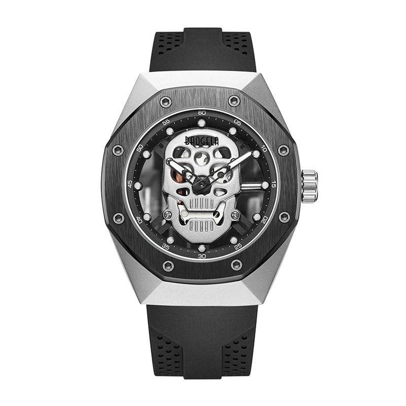 Baogela Skeleton Watches Men Outh Out Out Out Out Out Out Out Out waterwatch Skull Dial Dial Military Sports Watch Man Relogios Masculino 1902