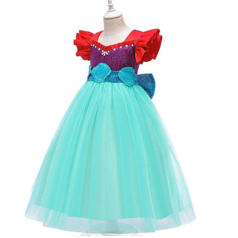 Baige Kids MermaidAriel Princess Girl Dress Halloween Performance Cosplay Costume Mry002