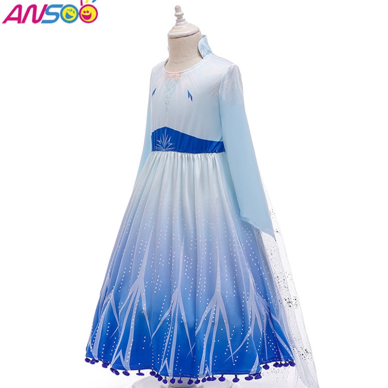 Ansoo Hot Sale Elsa Anna Cosplayコスチューム3PC