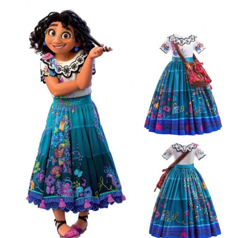 Baige Encanto Mirabel Cosplay Costume TV&movie KidsファンシーカーニバルイースタープリンセスドレスMFMW002