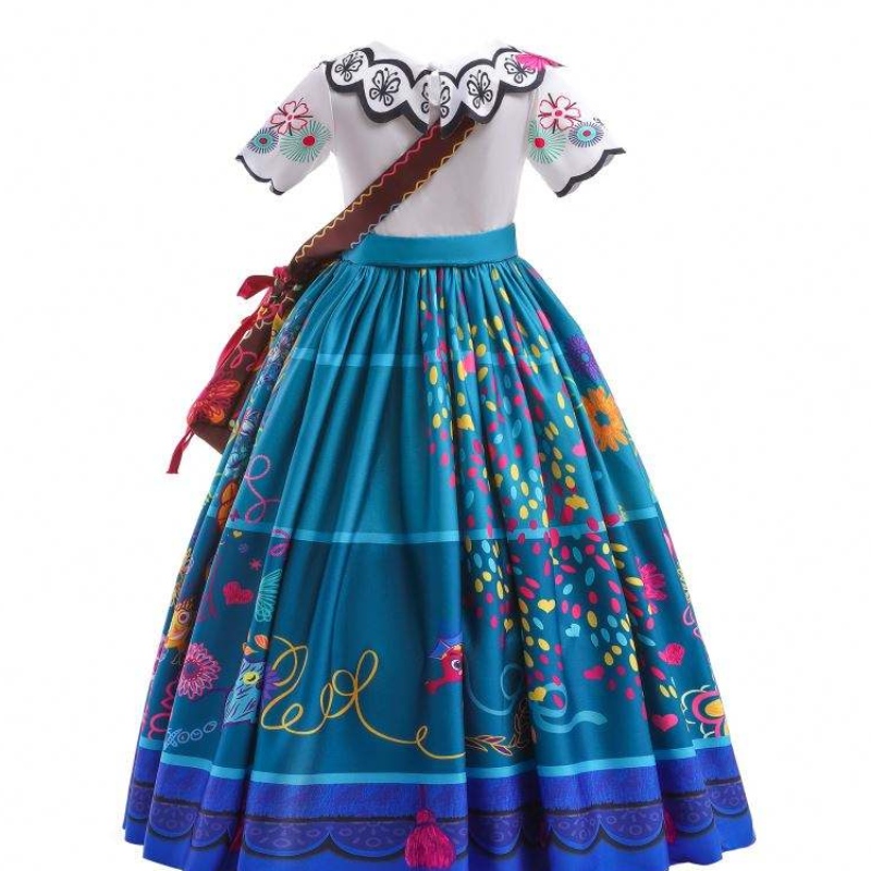 Baige Encanto Mirabel Cosplay Costume TV&movie KidsファンシーカーニバルイースタープリンセスドレスMFMW002