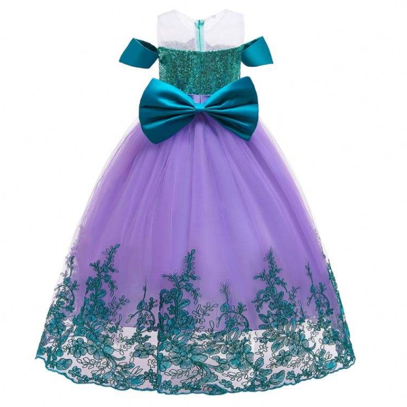 Baige Mermaid Summer Autumn Flower Girl Dress Long Princess Christmas Halloweenコスチューム