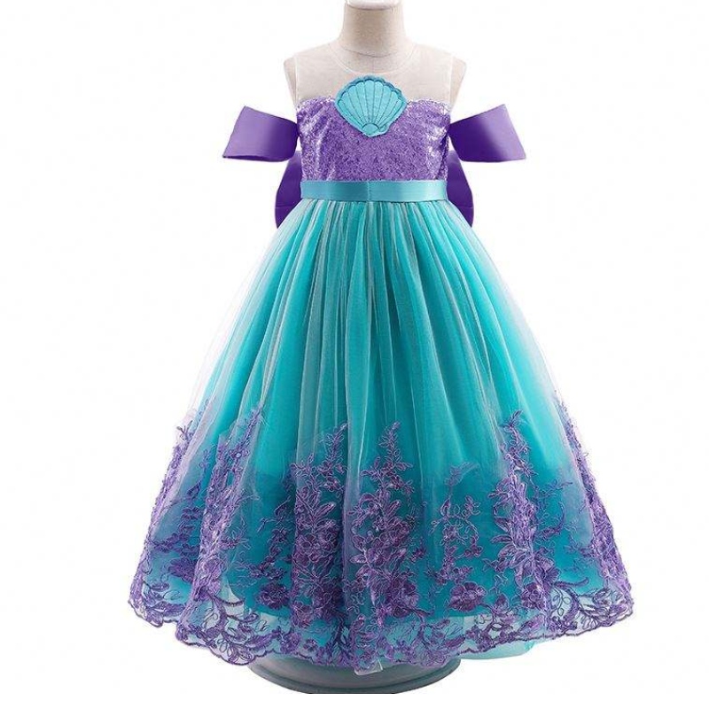 Baige Mermaid Summer Autumn Flower Girl Dress Long Princess Christmas Halloweenコスチューム