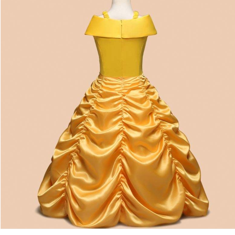 Baige New Arrival Bella Princess Girl Dress Children Costumes Garments SMR012