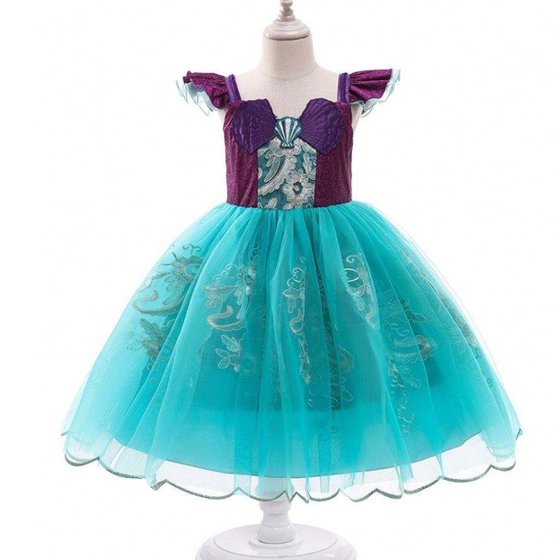 Baige Girls MermaidAriel Princess Dress Cosplay cosplay costumes for bady girl mermaid dressup whanloween clothion