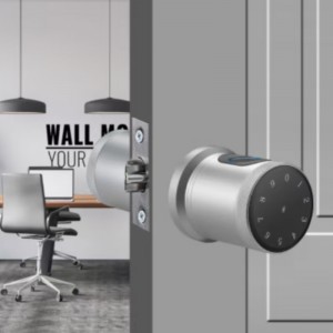 3005セキュリティスマートドアロック、指紋ドアロックキーレス、キーパッドスマートドアノブ付きエントリドアロック