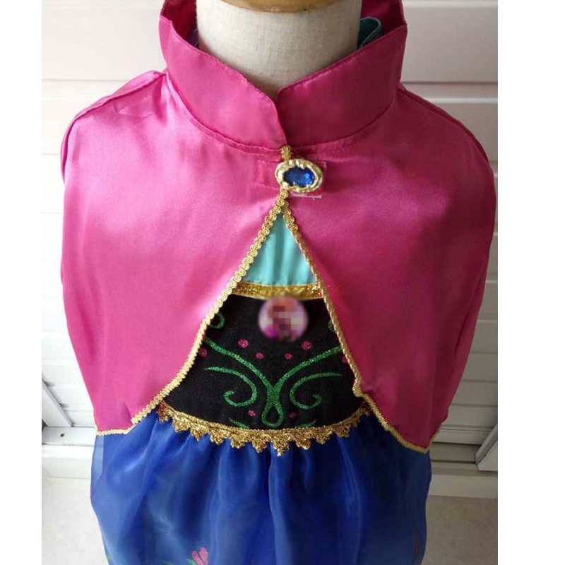 女の子エルサアンナドレス漫画コスプレスノークイーンプリンセスドレスエルサ幼児の子供の服ドレス女の子のためのドレス