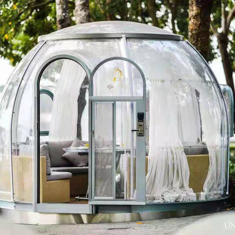3.3メートル経済透明なドームテント測地線屋外キャンプリゾートホテル、キャンプ、アウトドアアクティビティ用のドームテント