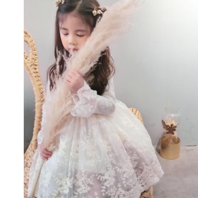 女の子のドレスドレス秋の服ガールチュチュレースドレス子供子供服10代5 6歳パーティープリンセスボール育った衣装