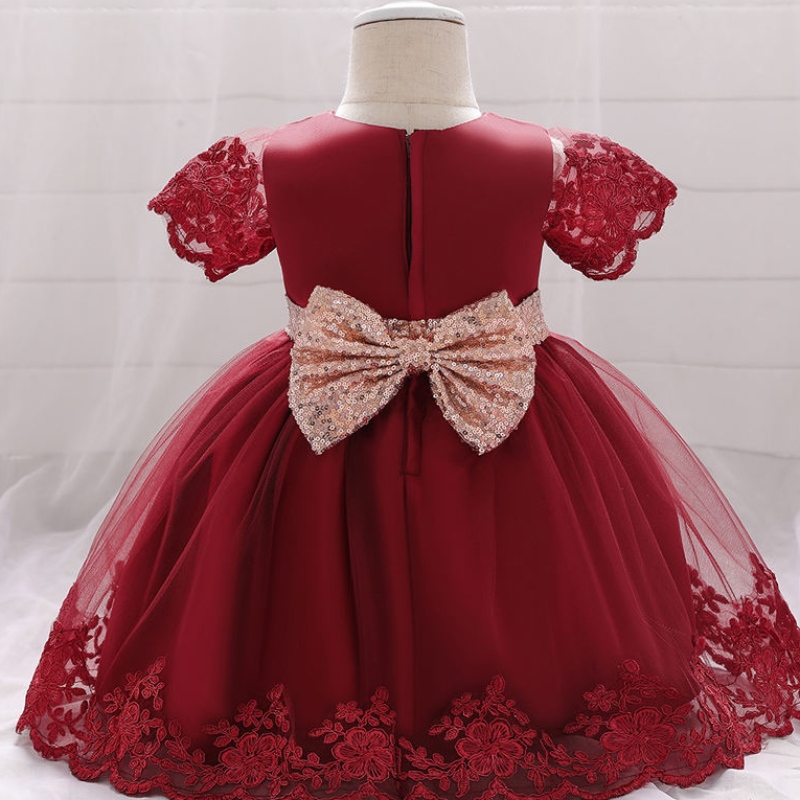 2022セレモニー幼児用幼児服のための1歳の誕生日ドレススパンコールプリンセスドレスパーティーバプテスマ服0 1 2ええ