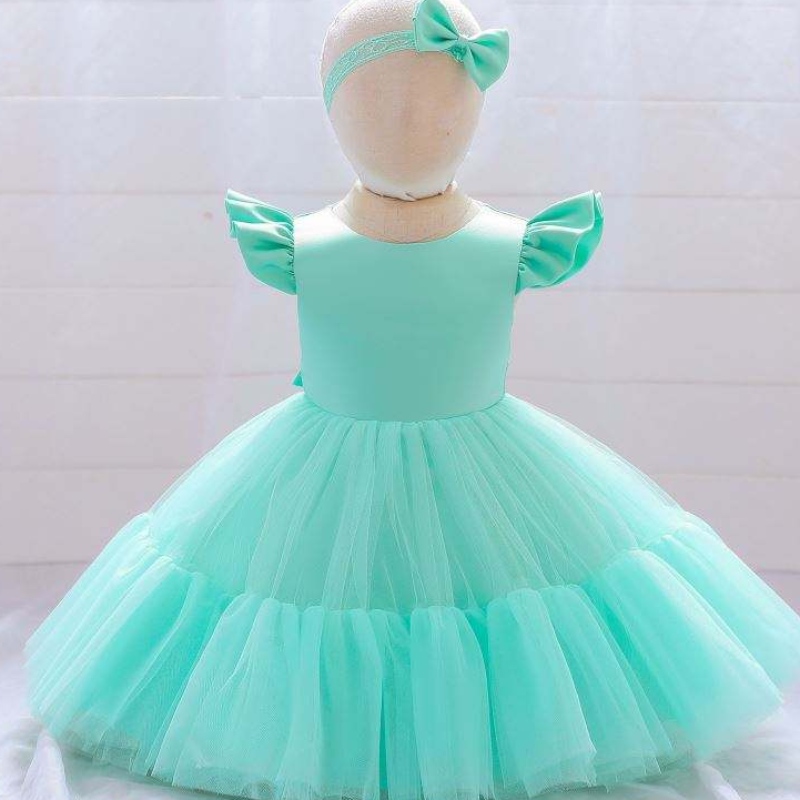 Baige White新生児の女の子のふくらんでいるプリンセスドレスクリスマスの子供ドレス2年服を着るL2038XZ