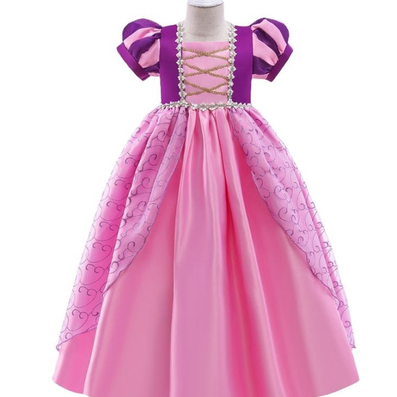 Baige New Kids Halloween Costumes Girl Purple Rapunzel Sofia Sune Queen Cosplay Princess Dress