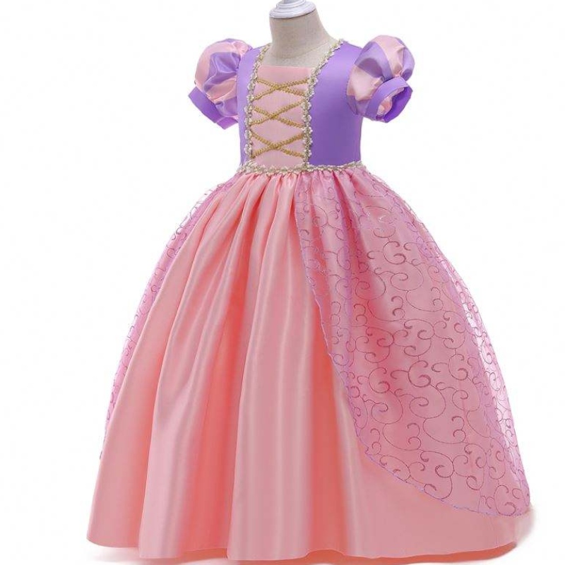 Baige New Kids Halloween Costumes Girl Purple Rapunzel Sofia Sune Queen Cosplay Princess Dress